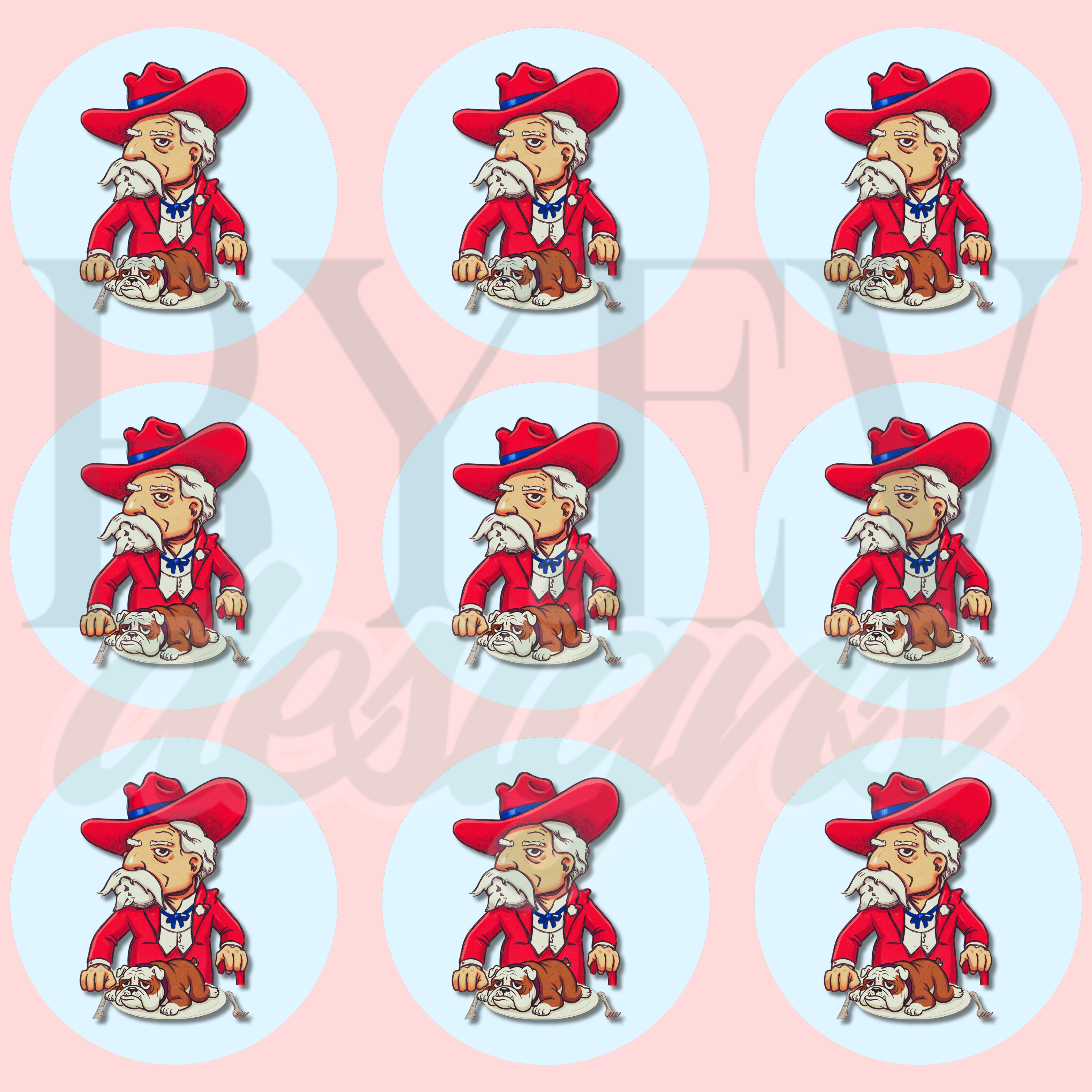 Ole Miss Sticker Sheets of 9 | Egg Bowl Collection