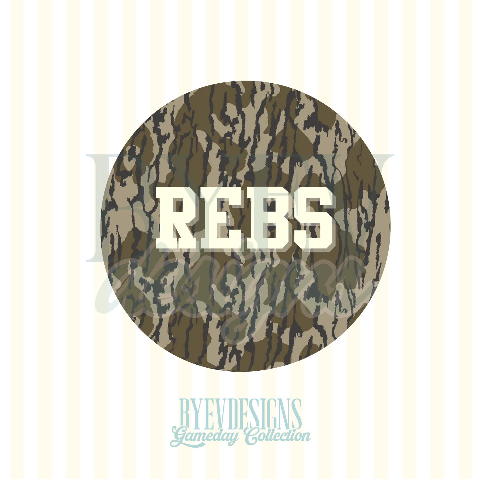 Ole Miss Camo Buttons