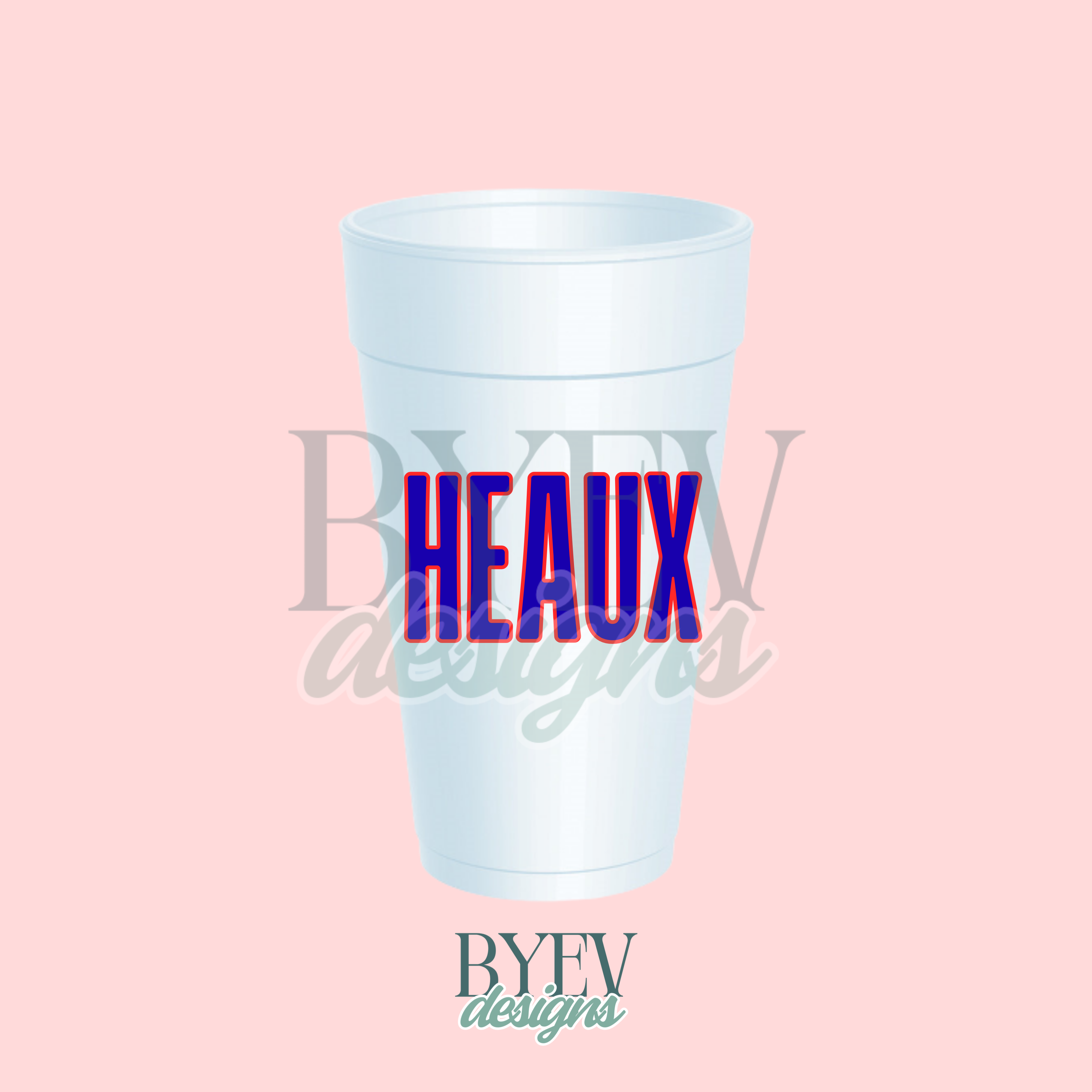 Heaux Foam Cups
