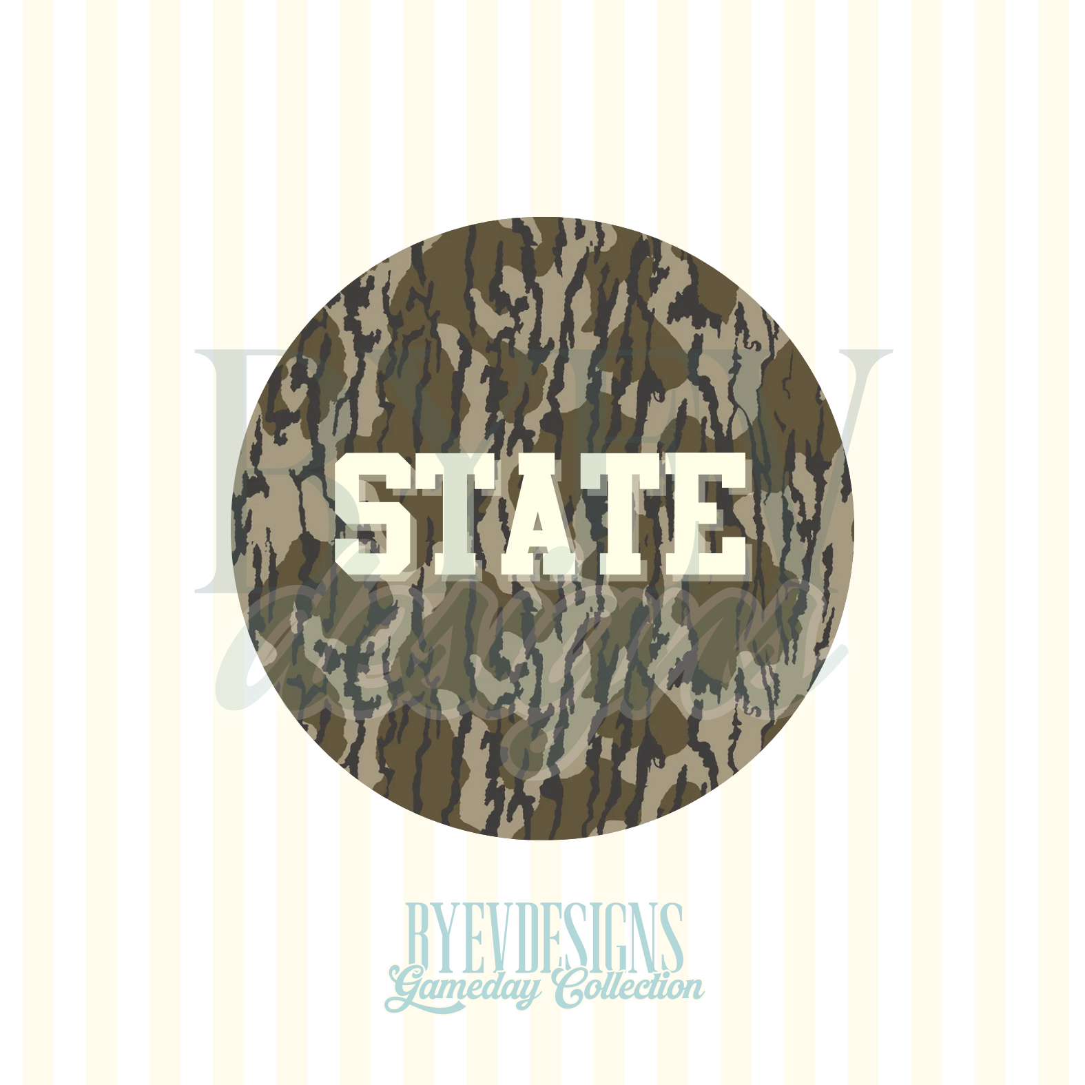 Mississippi State Camo Buttons