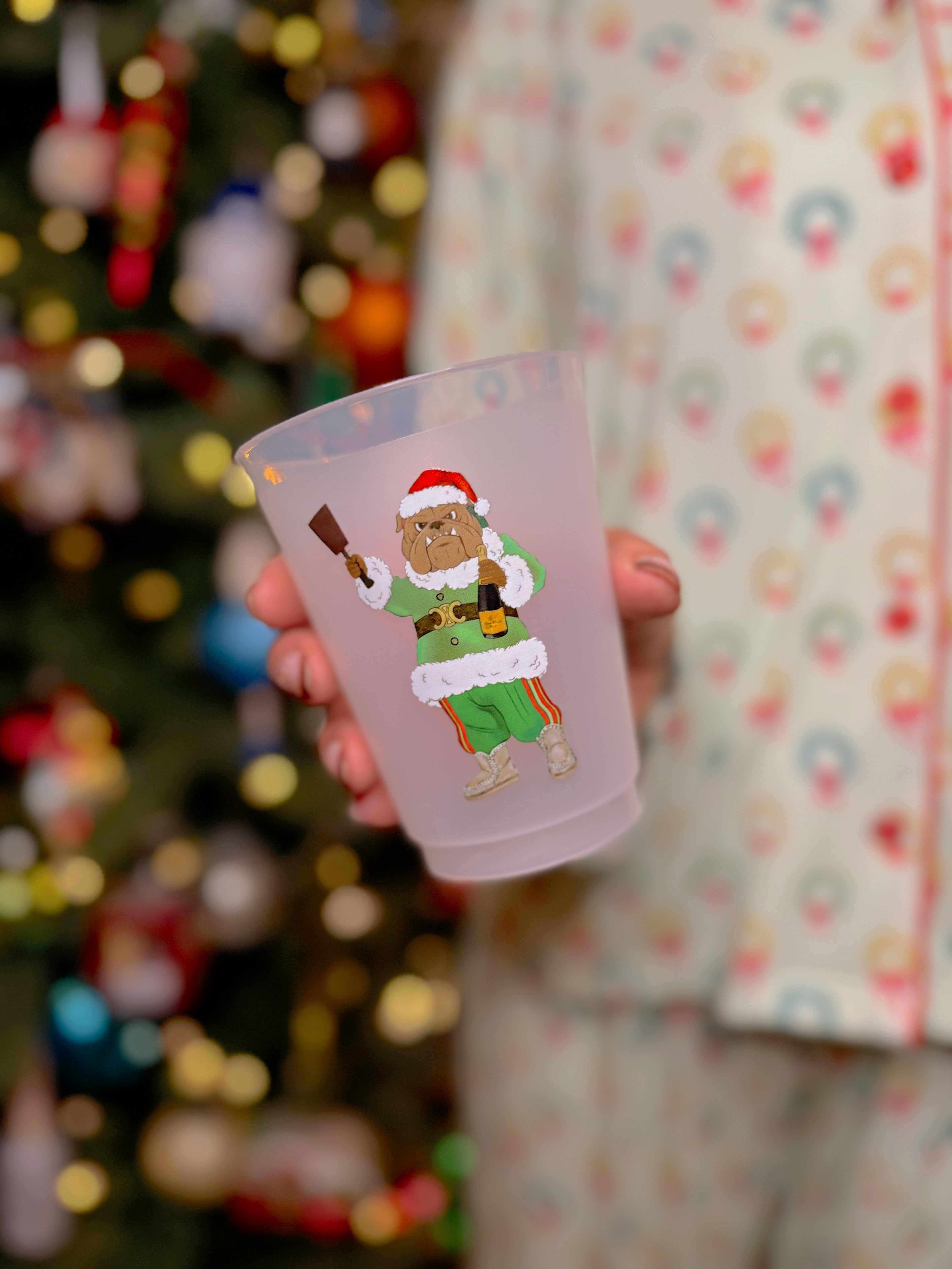 Boujee Bulldog Frosted Cups Pack of 4