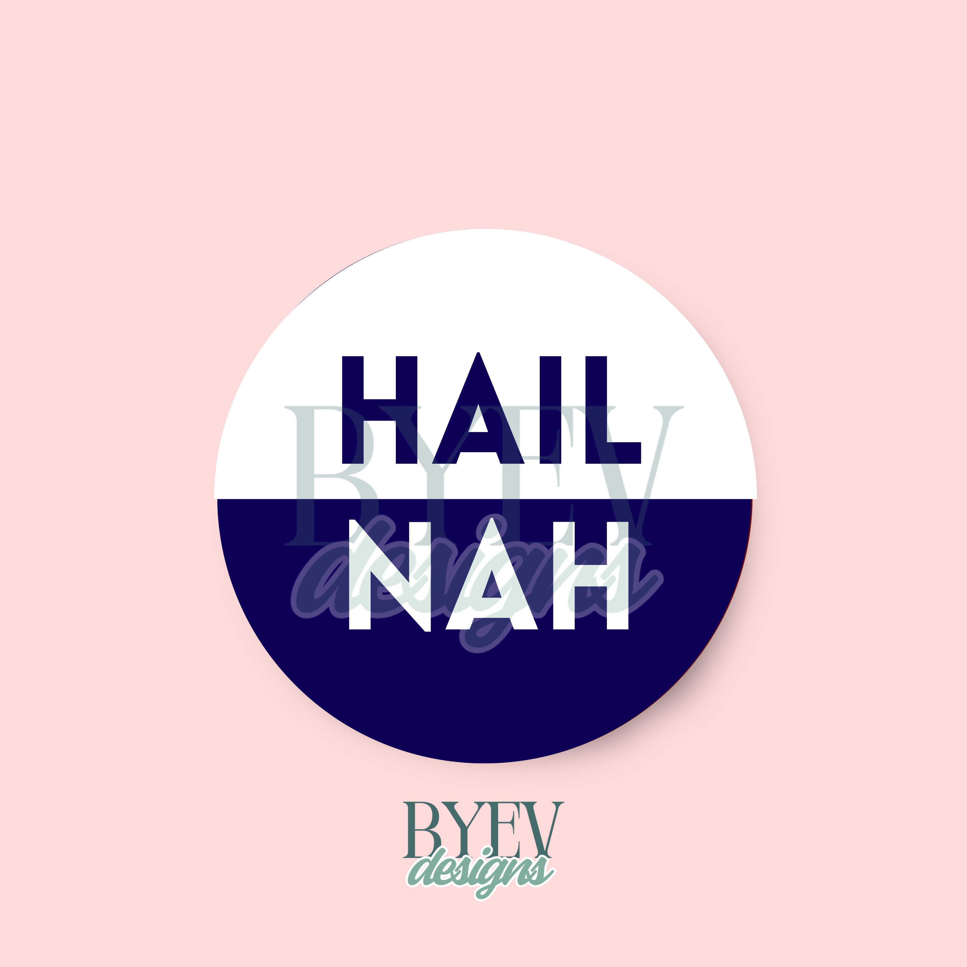 Ole Miss “Hail Nah” colorblock Egg Bowl Design. 