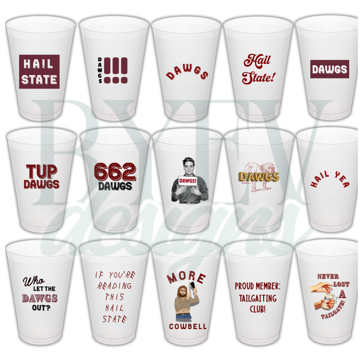Frosted Cups · Starkville (8 Pack)