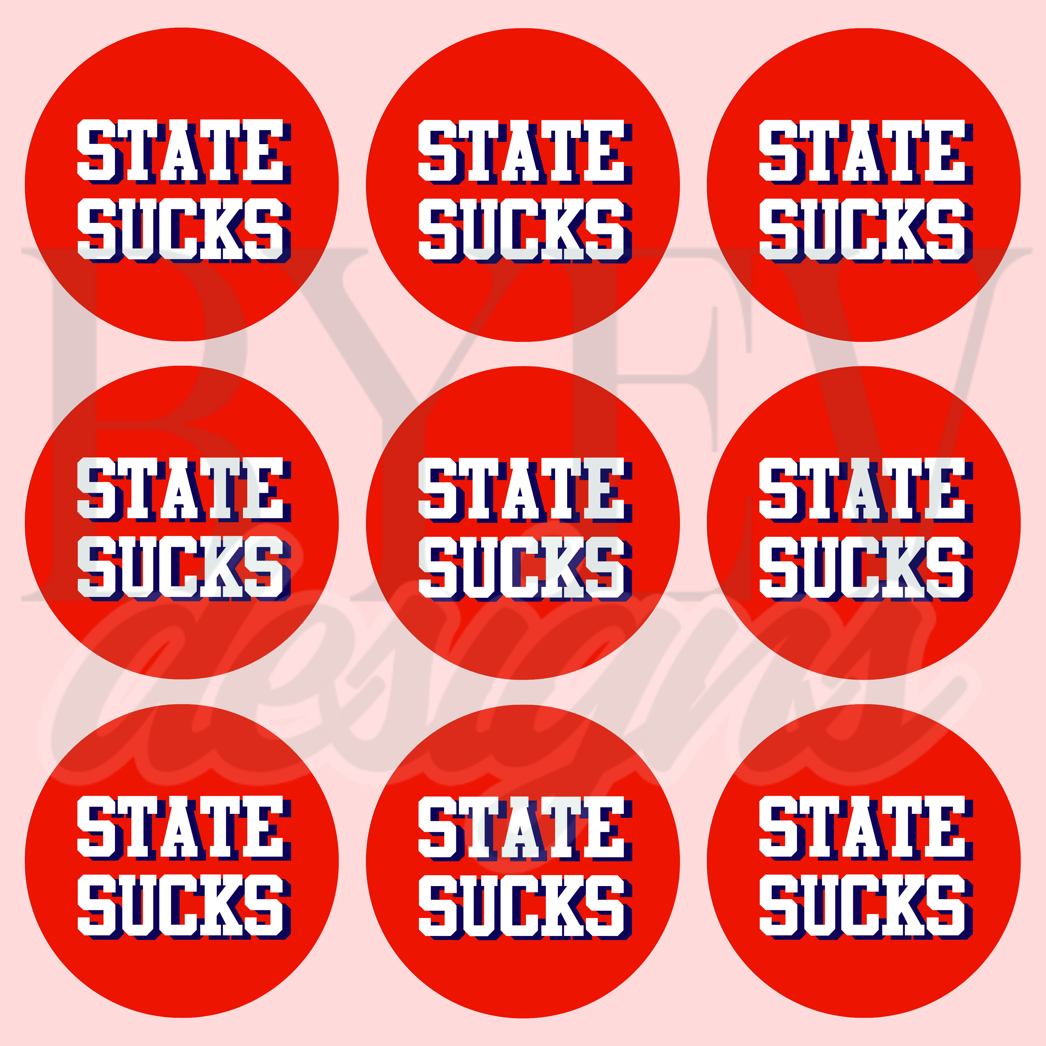 Ole Miss Sticker Sheets of 9 | Egg Bowl Collection